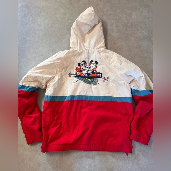 New Disney OUR UNIVERSE Goofy Mickey Ski School Windbreaker Jacket. Large Unisex - Picture 7 of 11